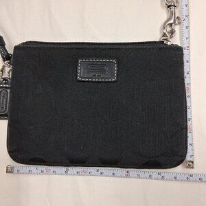 Coach black wristlet